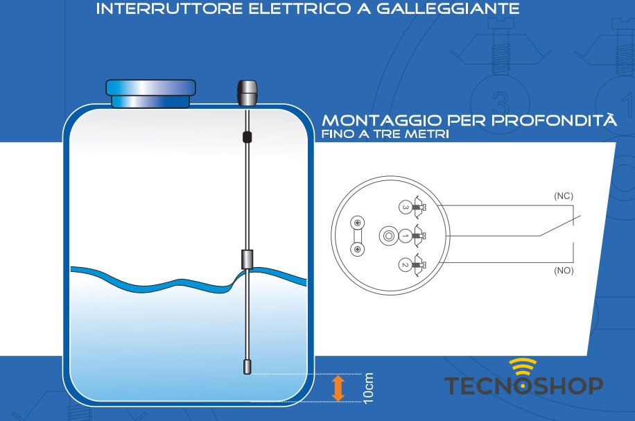 INTERRUTTORE ELETTRICO A GALLEGGIANTE RIO - immagine 2
