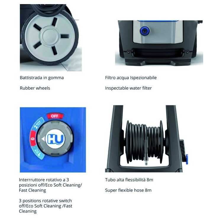 HU-FIRMA IDROPULITRICE HU-460 DUAL SPEED 2200W - immagine 5