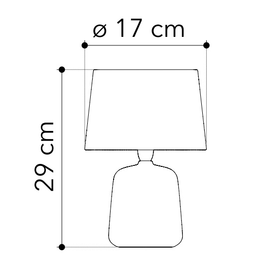 INTEC LAMPADA DA TAVOLO ECSTASY 1xE27 IN CERAMICA ORO E PARALUME IN TESSUTO NERO - immagine 4