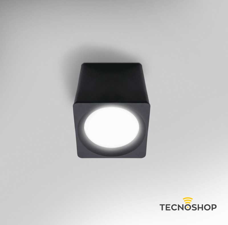 CENTURY PLAFONE LED "QUBE" NERO 10W 1350LM 4000K - immagine 3