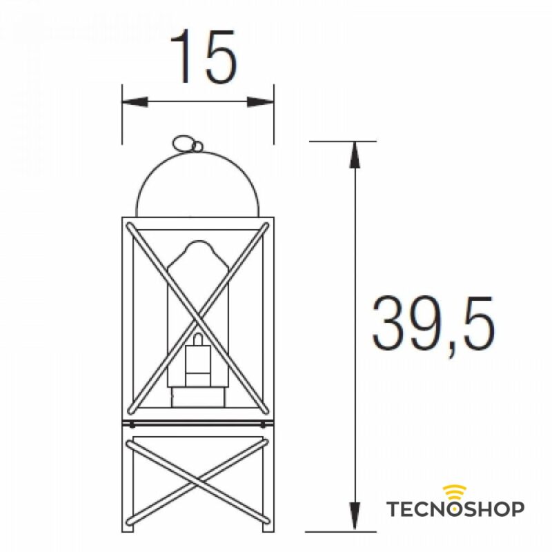 LEDS-C4 LANTERNA D'APPOGGIO "MORFEO" 1xE14 BIANCA - immagine 2
