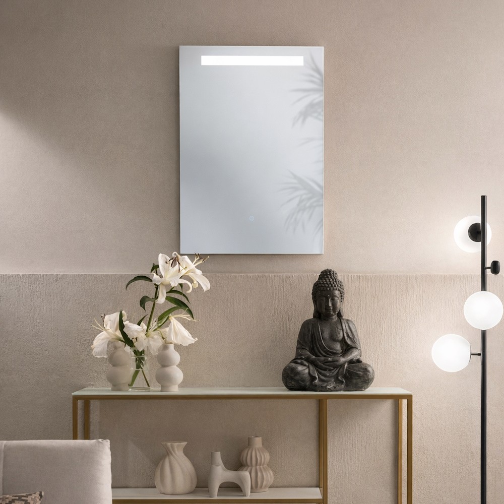 INTEC SPECCHIO DA BAGNO 500x700 mm CON LED TRICOLOR TOUCH - immagine 3