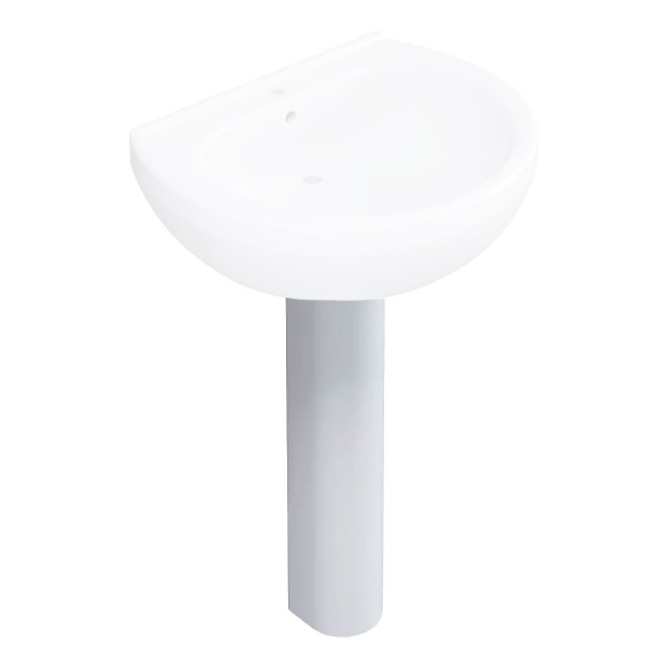 COLONNA IN CERAMICA BIANCA SERIE ORCHIDEA