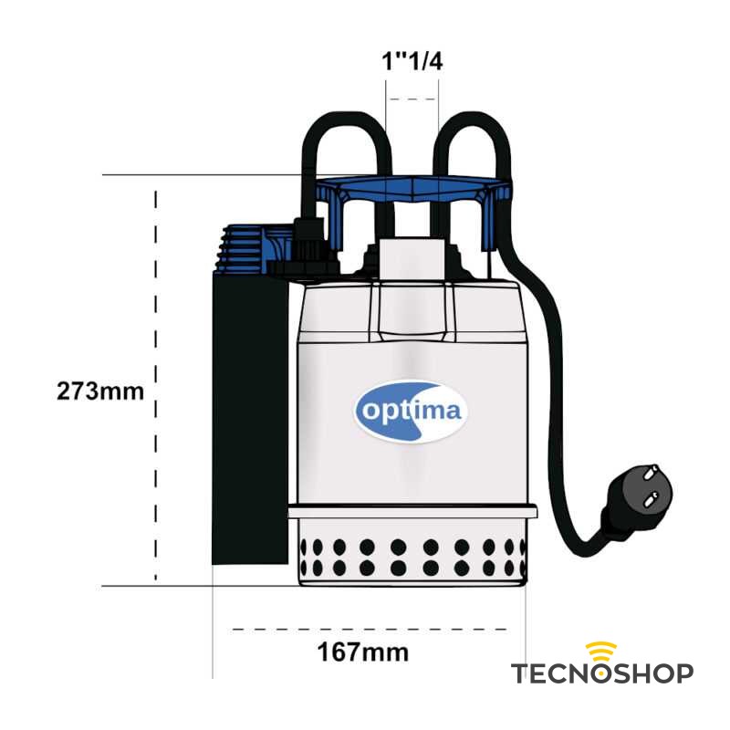 EBARA POMPA OPTIMA MS PER DRENAGGIO 0,33HP - immagine 2