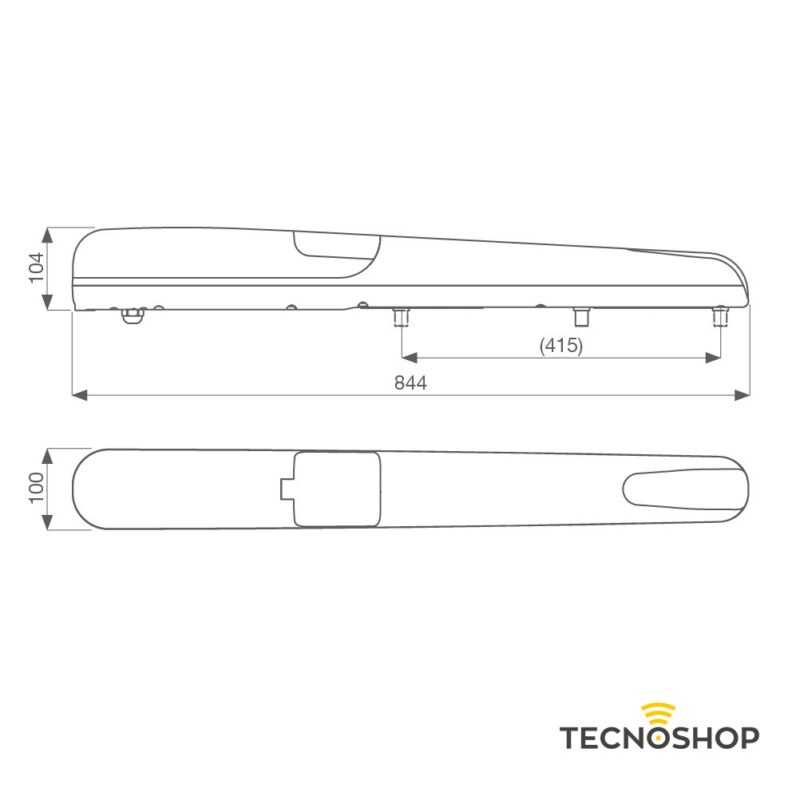 KEY KIT BATTENTE RAY 24V 300KG SENZA NIGHT LIGHT SYSTEM - immagine 2