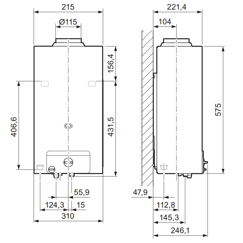HERMANN SCALDABAGNO OPALIA CAMERA APERTA 14LT GPL - immagine 2