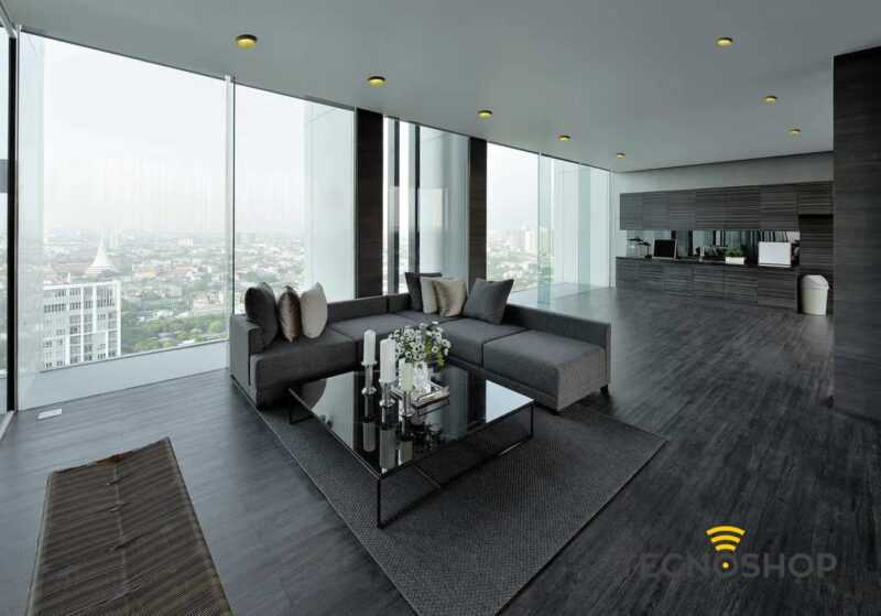 SFORZIN FARETTO GESSO INCASSO "THESSALY" CON CORNICE ORO SPAZZOLATO 1XGU10 - immagine 5