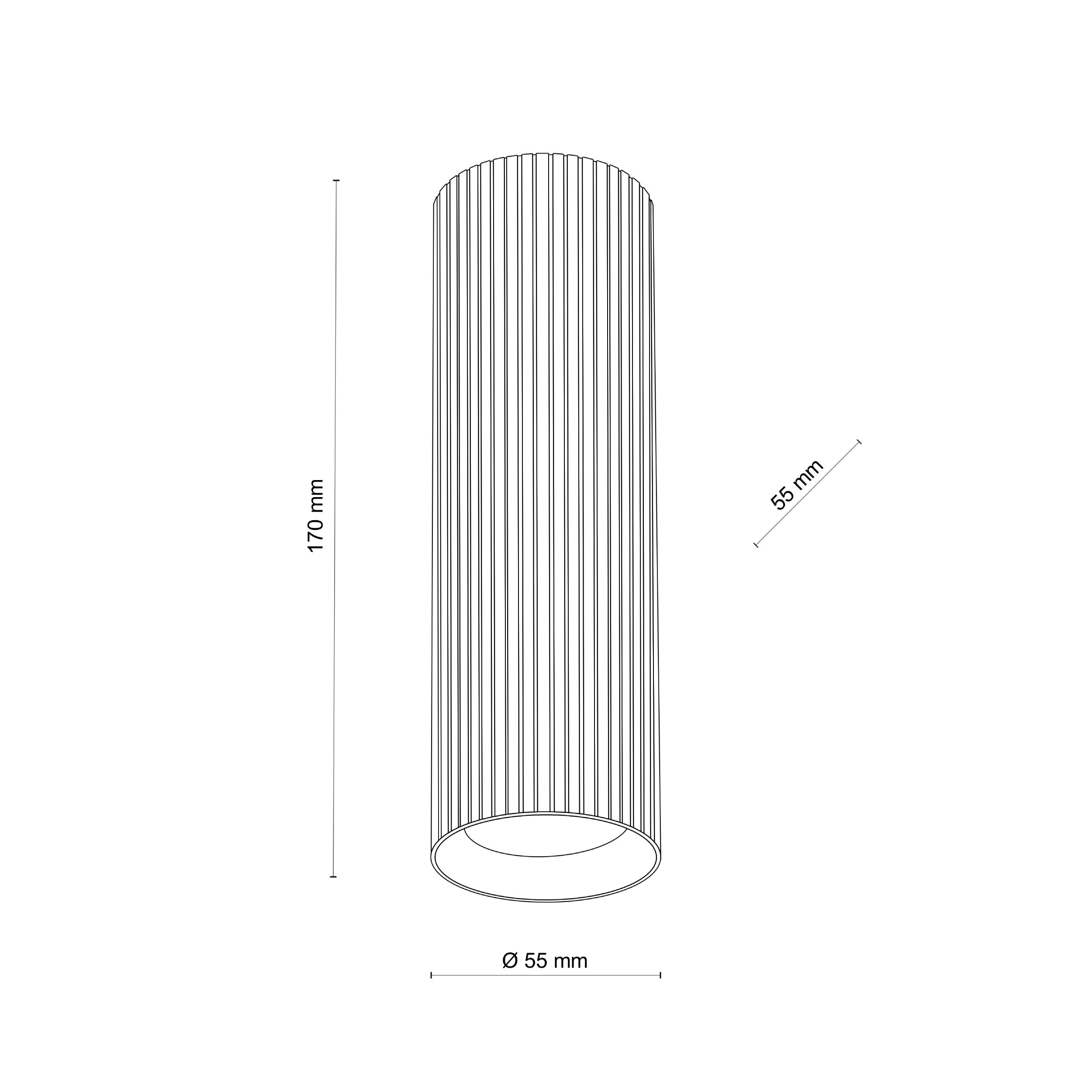 TK LIGHTING LAMPADA DA SOFFITTO TUNE M 1xGU10 MARRONE - immagine 6