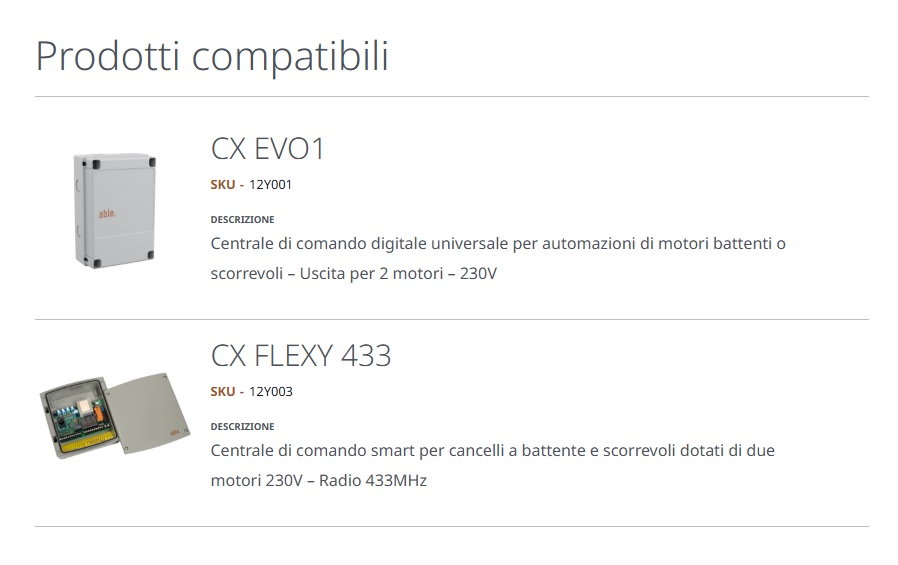V2 ATTUATORE ELETTROMECCANICO 230V TL SMALL 400 PER ANTE FINO A 2,50m - immagine 4