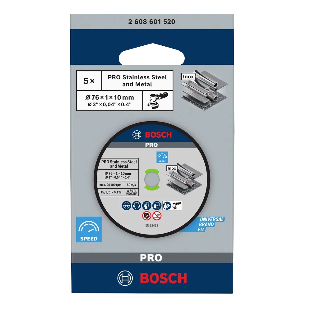 BOSCH CONFEZIONE 5 MOLE DA TAGLIO ACCIAIO 76x1x10 mm - immagine 5