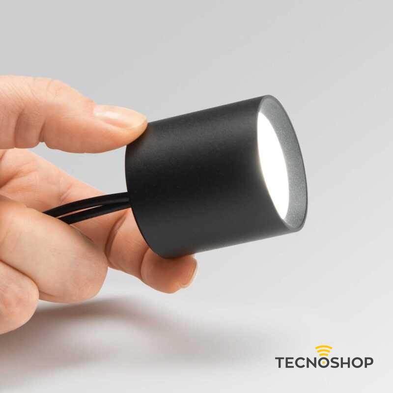 IDEAL LUX PLAFONE "DOT" CILINDRICO 4W 3000K NERO OPACO - immagine 2