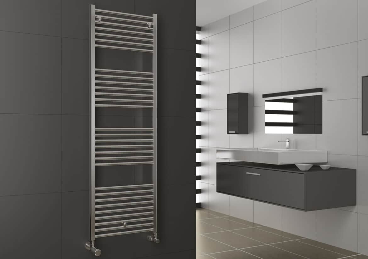 CORDIVARI SCALDASALVIETTE LISA 22 CROMATO 700×450mm INTERASSE 400 mm - immagine 2