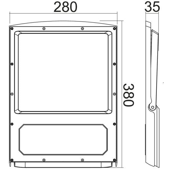 LIFE FARETTO LED 200W 22000LM 6500K IP66 GRIGIO - immagine 3