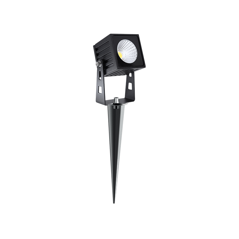BENEITO PICCHETTO "ZAS" QUADRATO 7W LUCE VERDE CON FINITURA NERA