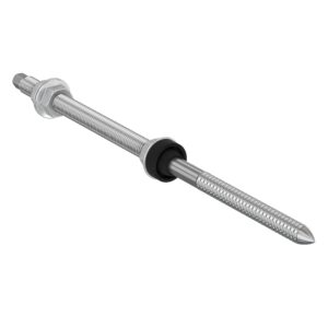 FISCHER VITONE INOX M12x350mm DOPPIA FILETTATURA CON GUARNIZIONE