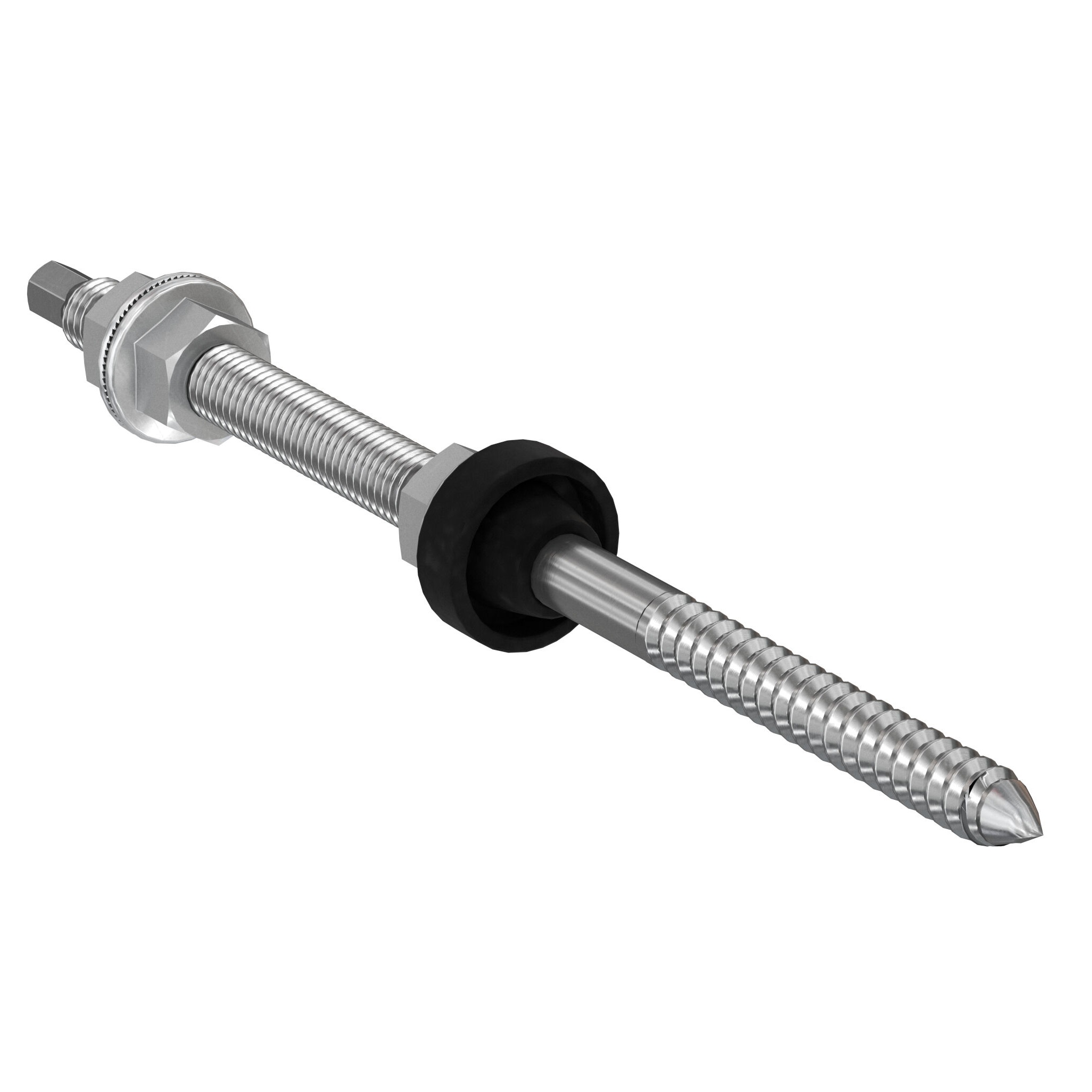 FISCHER VITONE INOX M10x200mm DOPPIA FILETTATURA CON GUARNIZIONE