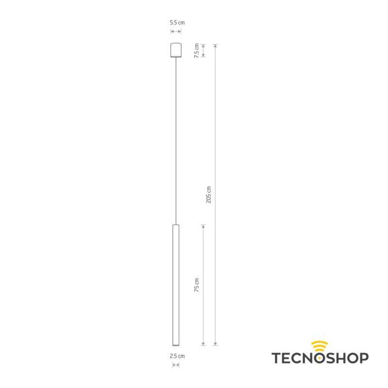 NOWODVORSKI PENDENTE BIANCO "LASER 750" IP20 CON PORTALAMPADA G9 - immagine 2