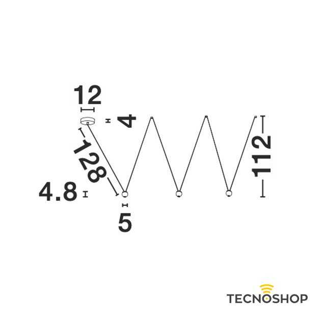 NOVALUCE SOSPENSIONE 3 LUCI "NOCCI" 3x4.5W 3000K NERA - immagine 3