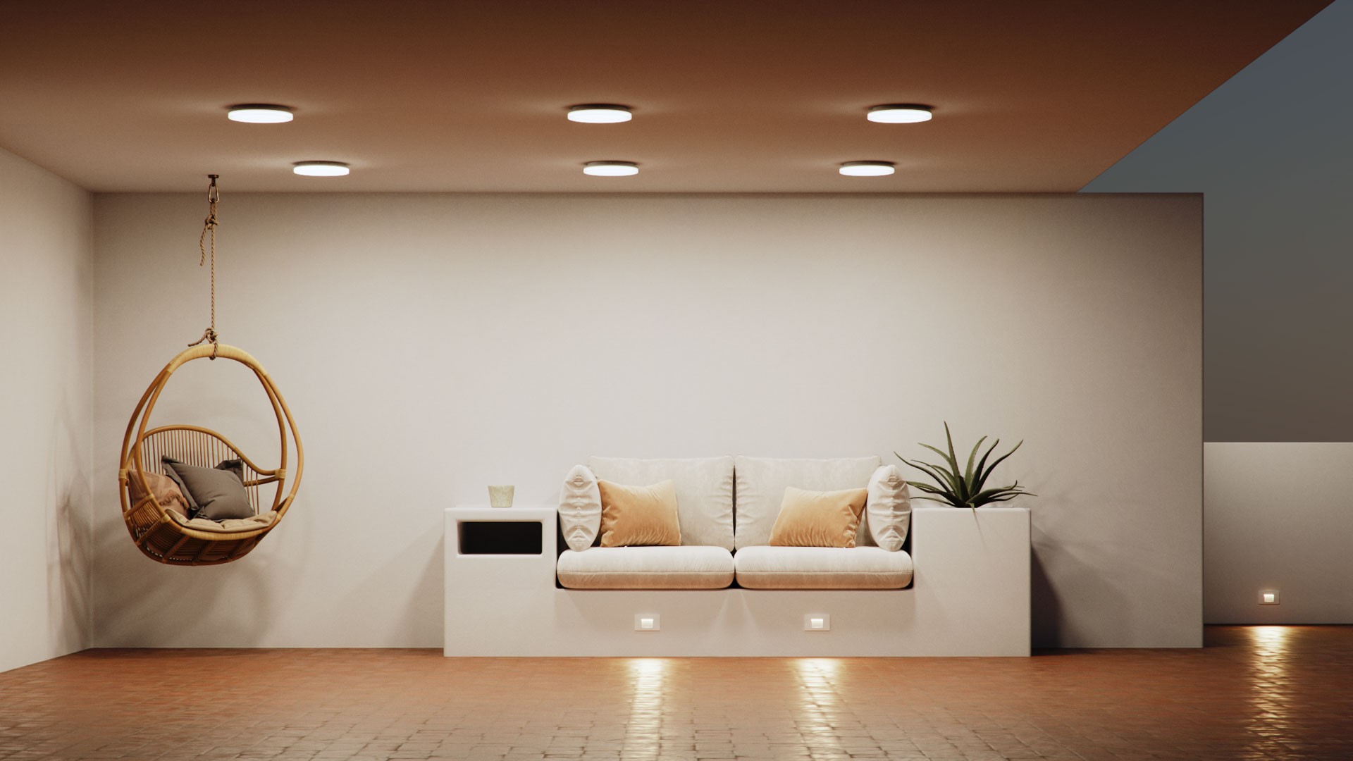 BENEITO PLAFONIERA LED KORA ROTONDA 20W 2400LM IP40 TRICOLOR - immagine 2