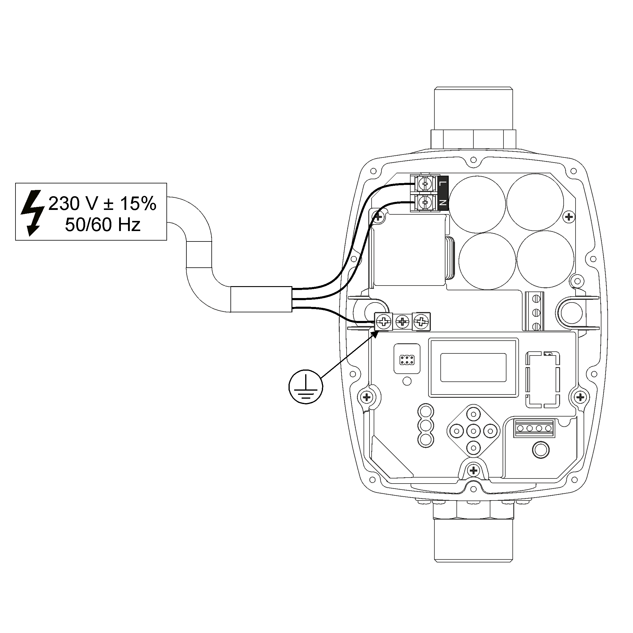 ITALTECNICA PRESSCONTROL INVERTER "SIRIO UNIVERSAL XP" MONOFASE/TRIFASE 230V - immagine 2