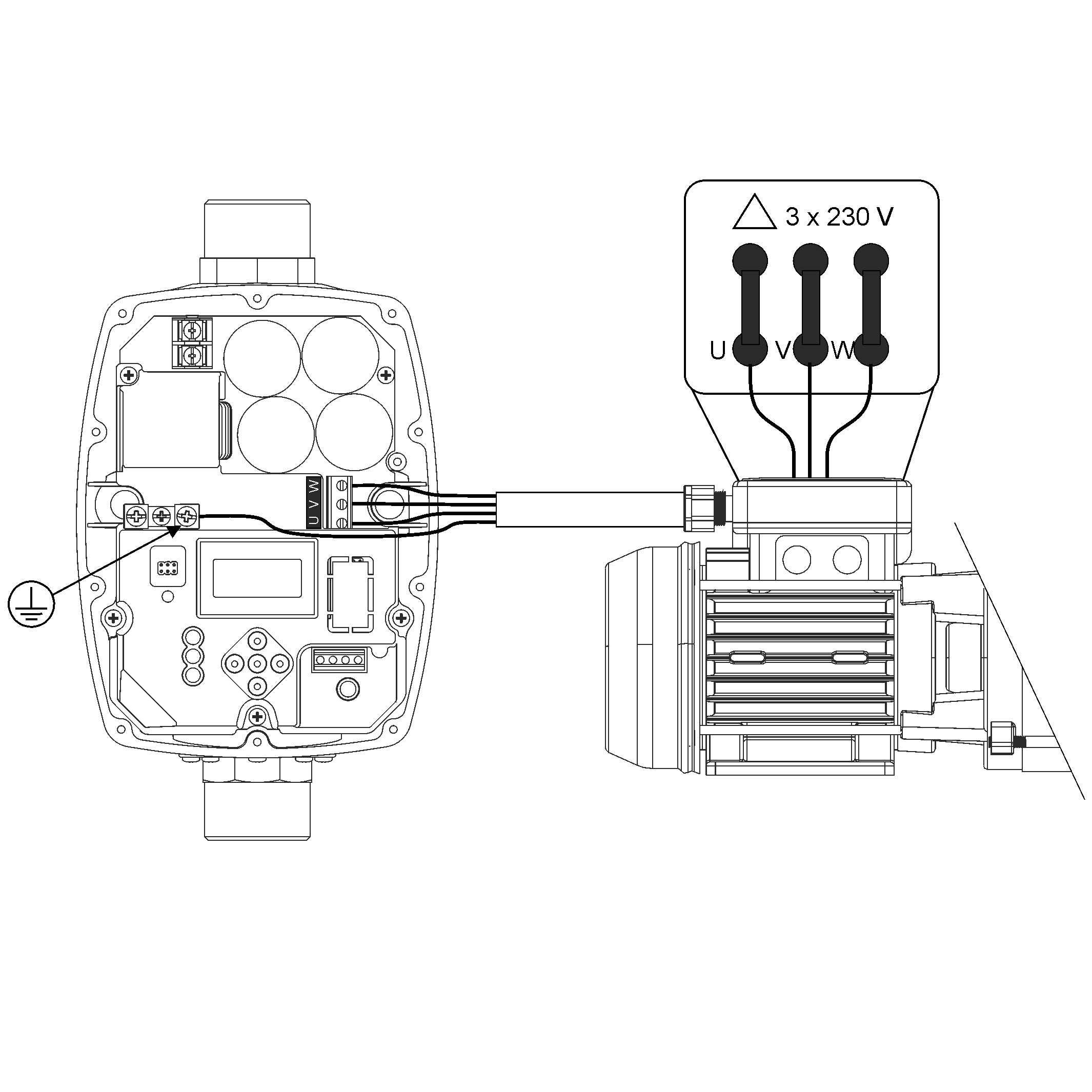 ITALTECNICA PRESSCONTROL INVERTER "SIRIO UNIVERSAL XP" MONOFASE/TRIFASE 230V - immagine 4