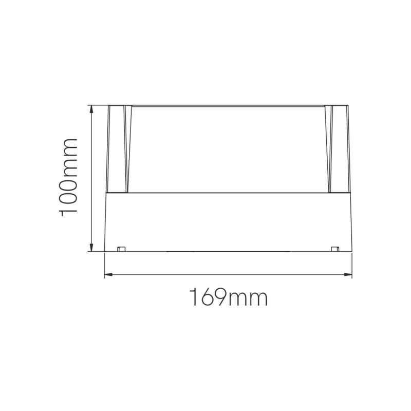 BENEITO APPLIQUE TONDO "BLIS R" 15W 3000K 1000LM IP65 CORTEN - immagine 2