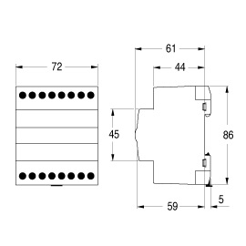 AEG TRASFORMATORE DI SICUREZZA 40VA 12/24V 220VAC - immagine 2
