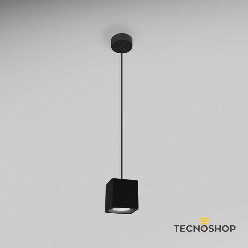 CENTURY SOSPENSIONE LED "QUBE" NERA 5W 450LM 4000K - immagine 2