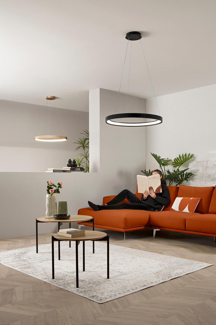 INTEC SOSPENSIONE LED NIKE 58W DIP-CCT 2700K/3200K/4000K NERA - immagine 2