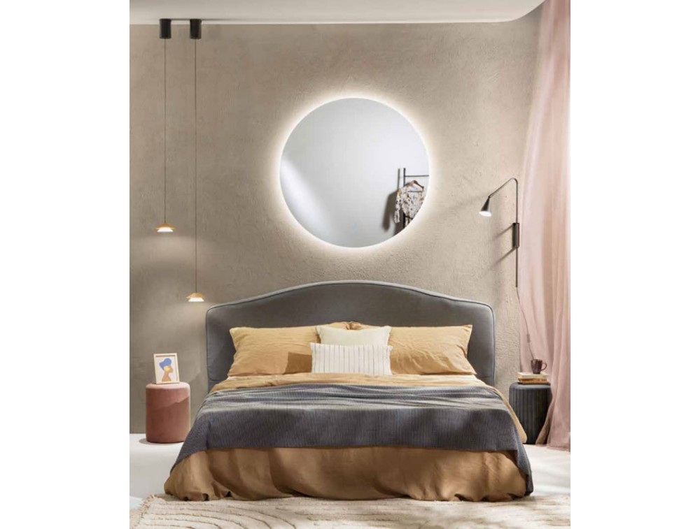 INTEC SPECCHIO ROTONDO 60cm DA BAGNO CON LED TRICOLOR TOUCH - immagine 4