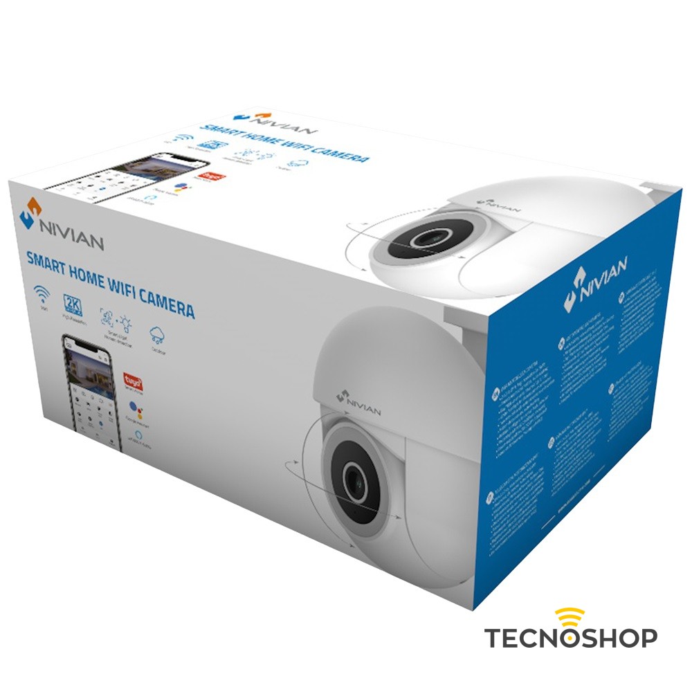 NIVIAN TELECAMERA SMART WI-FI 2K 3MPX MOTORIZZATA IP65 - immagine 5
