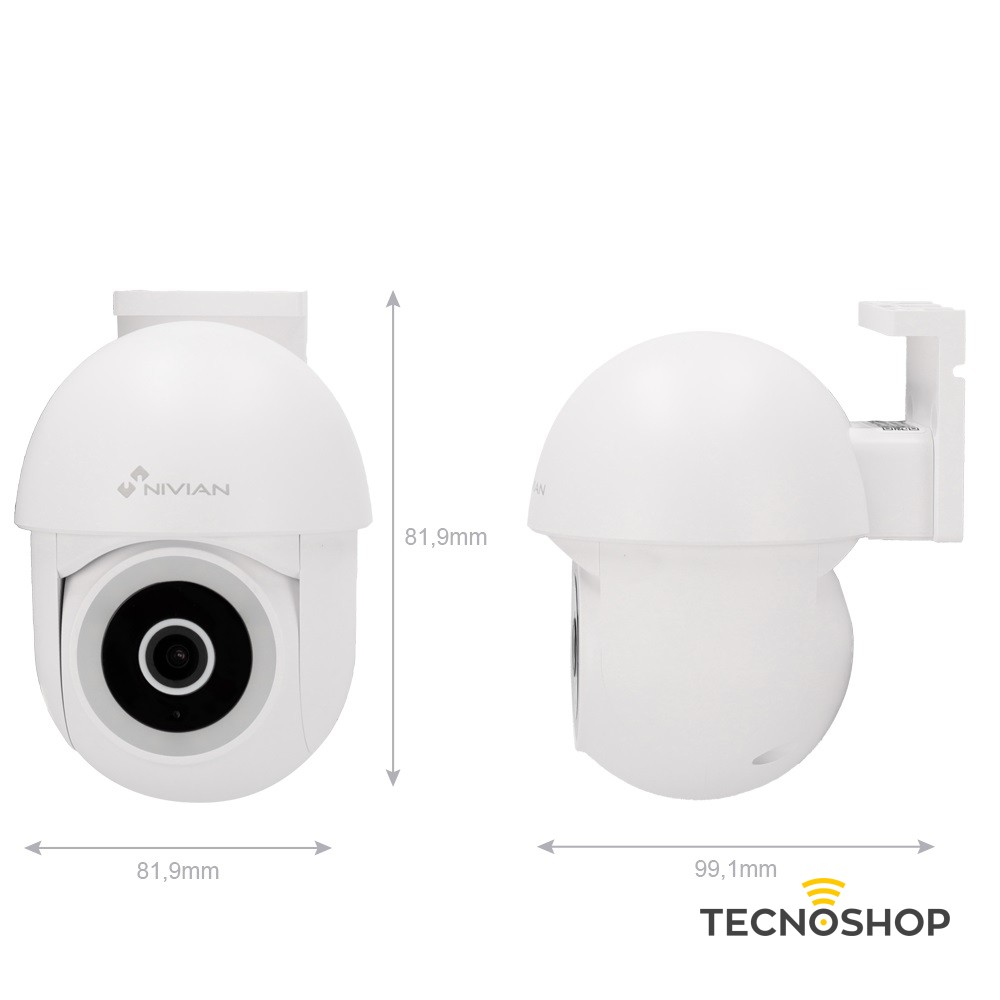 NIVIAN TELECAMERA SMART WI-FI 2K 3MPX MOTORIZZATA IP65 - immagine 6