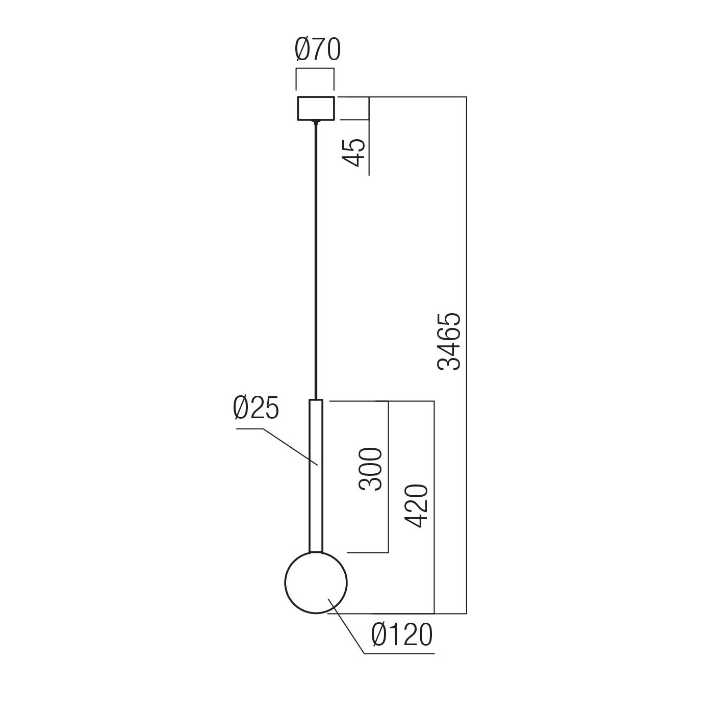 REDO SOSPENSIONE BOLLA CCT 8W ORO OPACO - immagine 2
