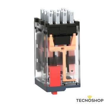 SCHNEIDER RELE' CON LED MINIATURIZZATO 4 NC/NO CON BOBINA 24VAC 6A - immagine 3