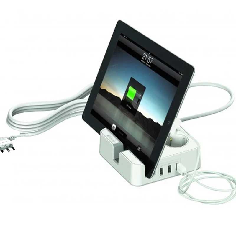 BTICINO MULTIPRESA DA SCRIVANIA CON 3 PRESE USB 5V + 2 PRESE SCHUKO - immagine 2