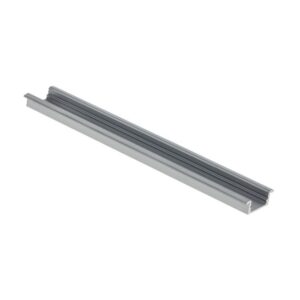 REDO KIT PROFILO PIATTO CON ALETTE PRFIT005 IN ALLUMINIO BIANCO 2Mt CON COVER SATINATA