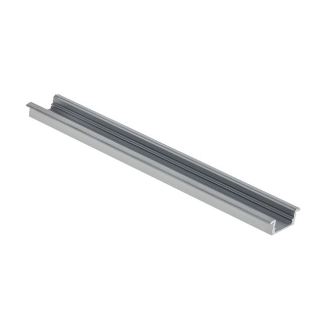 REDO KIT PROFILO PIATTO CON ALETTE PRFIT005 IN ALLUMINIO BIANCO 2Mt CON COVER SATINATA