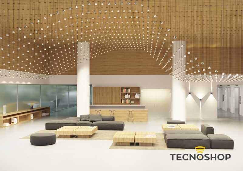BENEITO SOSPENSIONE LED "BORA" 8,5W 36° 3000K CROMO - immagine 2