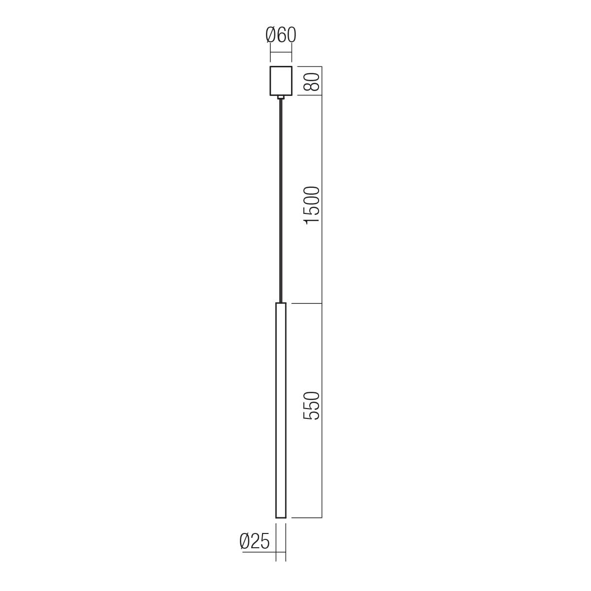 REDO SOSPENSIONE KANJI 6,2W 3000K 55cm FOGGY NICKEL - immagine 2