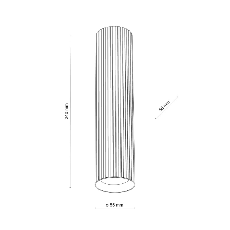 TK LIGHTING LAMPADA DA SOFFITTO TUNE L 1xGU10 BIANCA - immagine 7