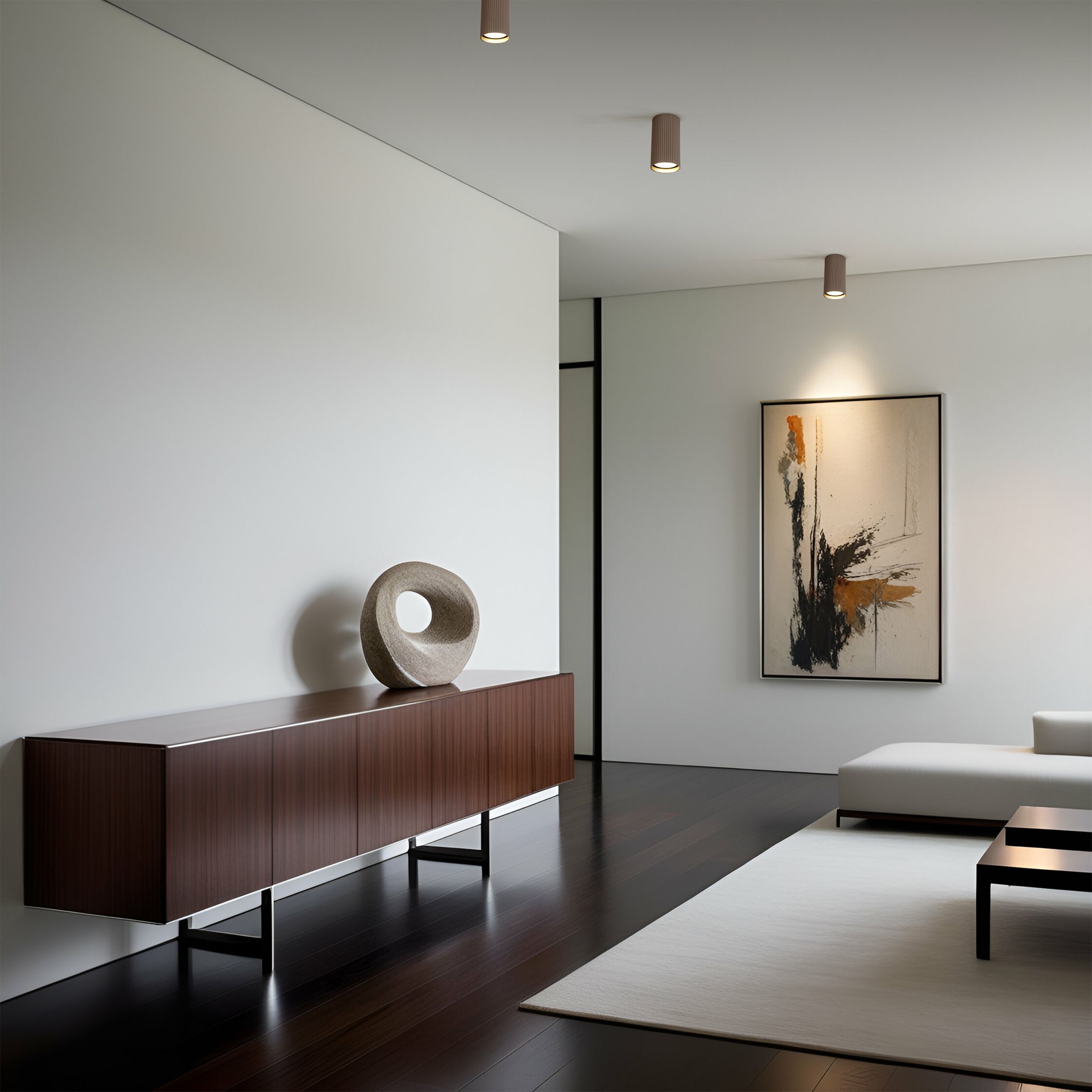 TK LIGHTING LAMPADA DA SOFFITTO TUNE S 1xGU10 MARRONE - immagine 2
