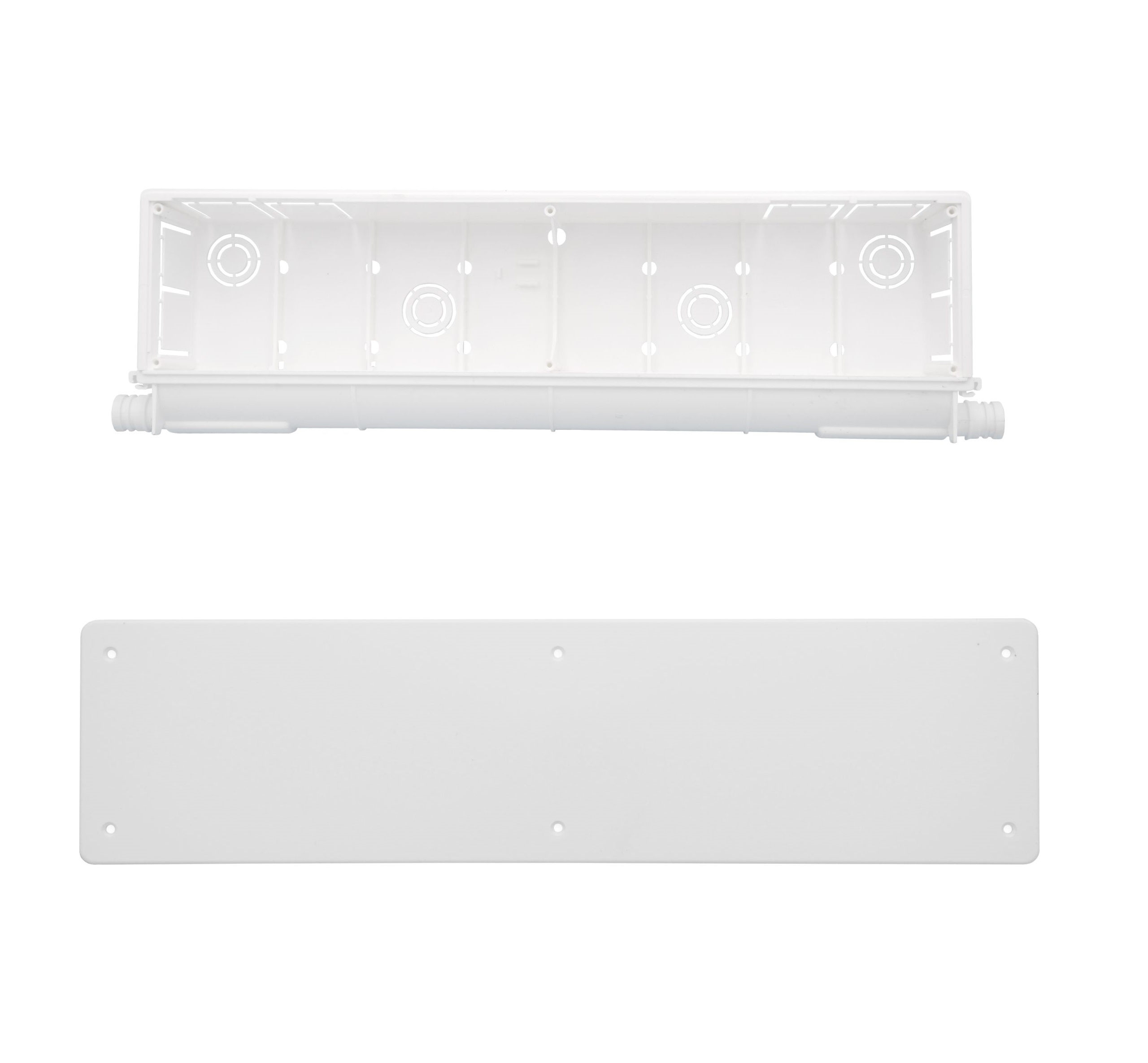 TECNOGAS CASSETTA PER PREDISPOSIZIONE SCARICO CONDENSA CON SIFONE 410x120x60 mm - immagine 2