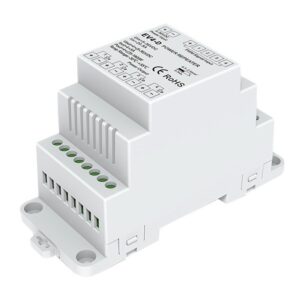 LIFE AMPLIFICATORE RGBW 4 CANALI PER STRISCE LED DIN RAIL 12V/24V 20A 240W/480W