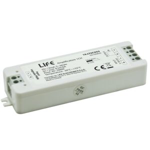 LIFE AMPLIFICATORE SEGNALE LED MONOCOLORE 1 CANALE 12/24V DC 8A – 96W/192W