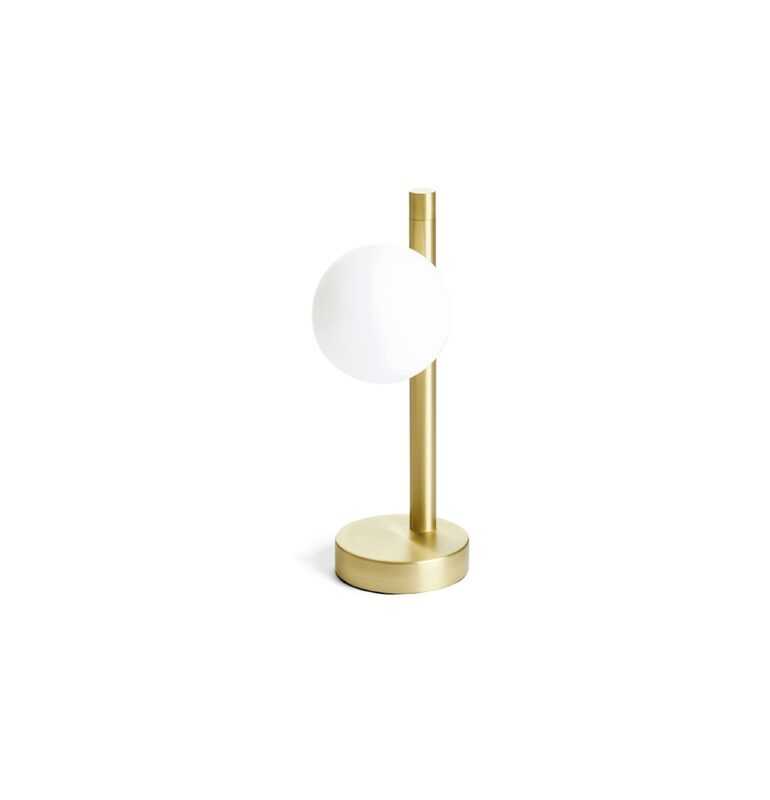 MILOOX LAMPADA DA TAVOLO "POMÌ" 1XG9 IN ORO SPAZZOLATO - immagine 3