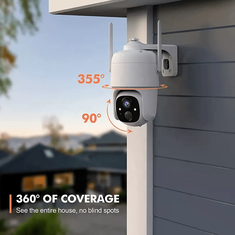 TELECAMERA IP WI-FI MOTORIZZATA 2MPX A BATTERIA CON PANNELLO SOLARE - immagine 2