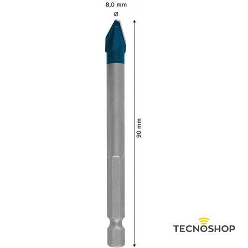 BOSCH PUNTA HEX-9 HARDCERAMIC 8X90MM - immagine 2