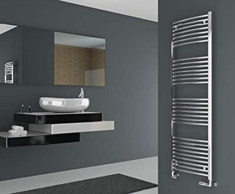 CORDIVARI SCALDASALVIETTE LISA 22 CURVO CROMATO 700×500mm INTERASSE 444 mm - immagine 2