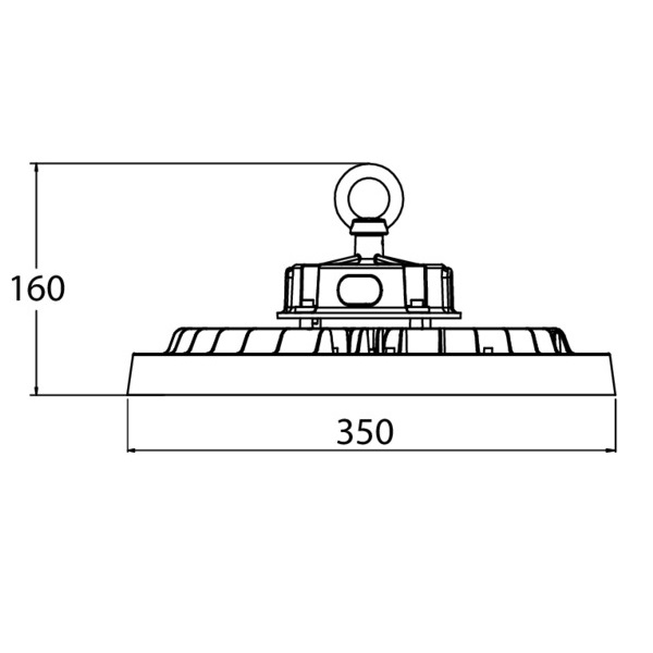 LIFE PROIETTORE LED UFO DIMMERABILE 200W/160W/120W 4000K IP65 - immagine 2