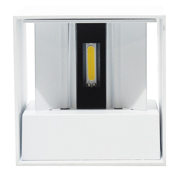 LIFE APPLIQUE UP&DOWN CON FASCI ORIENTABILI 20W TRICOLOR IP64 BIANCO - immagine 2